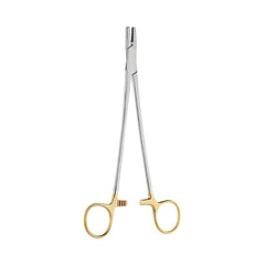 V. Mueller Wire Twister V. Mueller® Vital® Cooley-Baumgarten 8 Inch Length Tungsten Carbide Inserts, Finger Ring Handle with Ratchet Lock, Heavy Blunt Jaws, 3,600 Teeth per Square Inch, Matte Finish Surgical Grade - M-1182447-1572 - Each