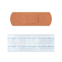 Tru-Colour Products LLC Adhesive Strip Tru-Colour® 3/4 X 2.2 Inch Fabric Rectangle Olive Sterile