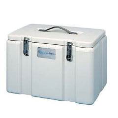 Cole-Parmer Inst. Dry Ice Storage / Transport Chest ThermoSafe® 10-1/4 X 10-3/4 X 16-5/8 Inside Dimensions White Polyethylene / Polyurethane Insulation 1 cu.ft.