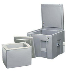 Cole-Parmer Inst. Dry Ice Storage / Transport Chest ThermoSafe® 16-1/2 X 16-7/8 X 17-3/8 Inside Dimensions Gray Polyurethane Insulation 150 lbs. Ice Capacity