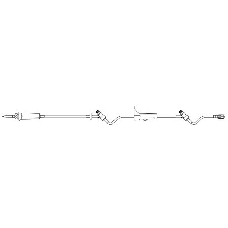 B. Braun Primary Administration Set SafeDAY™ 15 Drops / mL Drip Rate 84 Inch Tubing 2 Ports - M-1183686-3143 - Case of 50
