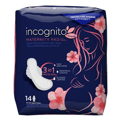 First Quality Maternity Pad incognito® by Prevail Maternity Pad with Wings Heavy Absorbency