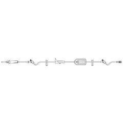 B. Braun Primary Administration Set SafeDay™ 24 Hour 15 Drops / mL Drip Rate 104 Inch Tubing 3 Ports - M-1184130-4895 - Case of 50