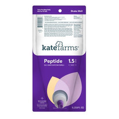 Kate Farms Standard Tube Feeding Formula Kate Farms® Peptide 1.5 Closed System 1000 mL Bag Ready to Hang Unflavored Adult