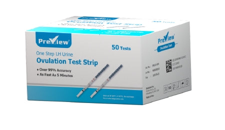 Wondfo USA Co Ltd Rapid Test Kit Preview® Fertility Test / Home Test Device LH Ovulation Predictor Urine Sample 50 Tests