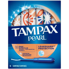 Procter & Gamble Tampon Tampax® Pearl Super Plus Absorbency Plastic Applicator Individually Wrapped