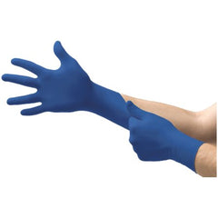 Microflex Medical Exam Glove MICRO-TOUCH® Medium NonSterile Nitrile Standard Cuff Length Textured Fingertips Blue Chemo Tested - M-1186415-4288 - Case of 1000