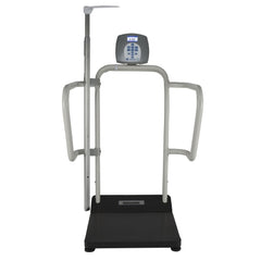 Health O Meter Floor Scale with Handrail Health O Meter® Digital Display 1000 lbs. / 454 kg Capacity Adapter / Battery Operated