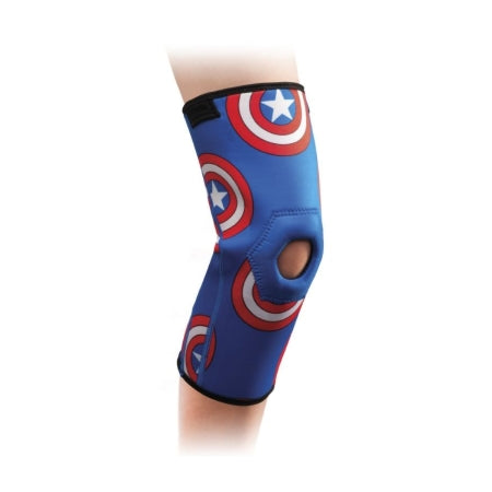 DJO Knee Support DonJoy® Advantage Kid's Patella Knee Sleeve Featuring Marvel Youth Pull-On 12 to 13 Inch Knee Circumference Left or Right Knee