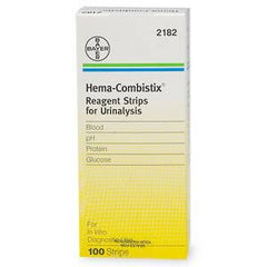 Siemens Regent Strips Hema-Combistix® Blood, Glucose, pH, Protein 100 per Bottle