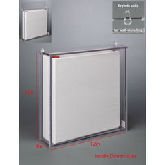 Poltex Inc HOLDER, 3RING BINDER W/LID WALL MOUNT