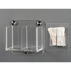 Poltex Inc Swab Holder DECO Clear Acrylic Manual 2 Pocket Wall Mount - M-1187419-2538 - Each