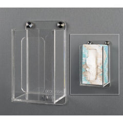 Poltex Inc Tissue Box Holder DECO Clear Acrylic Manual 1 Tissue Box Wall Mount - M-1187422-4581 - Each