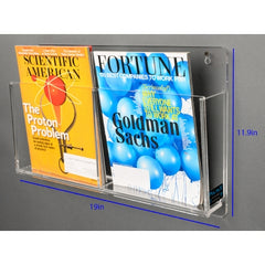 Poltex Inc RACK, MAGAZINE 2PCKT HORIZONTAL DECO