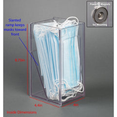 Poltex Inc DISPENSER, MASK W/EARLOOP & MAGNETS BULK