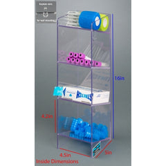 Poltex Inc Phlebotomy Organizer Clear PETG Manual 1 Column Countertop - M-1187470-2199 - Each