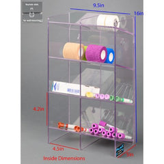 Poltex Inc Phlebotomy Organizer Clear PETG Manual 2 Column Countertop - M-1187471-3777 - Each