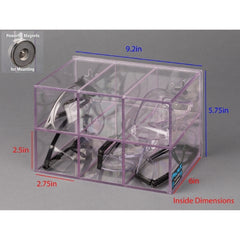 Poltex Inc HOLDER, EYEWEAR PROTECTION 6POS W/MAGNETS