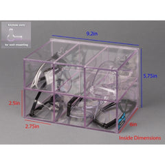 Poltex Inc HOLDER, EYEWEAR PROTECTION 6POS WALL MOUNT