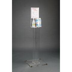 Poltex Inc Respiratory Hygiene Station Clear PETG Manual 2 Compartment Floor Stand - M-1187485-2462 - Each