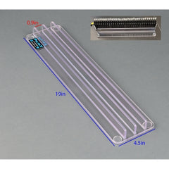 Poltex Inc Sample Tube Strip Tray Stabilizer 2 Slot, Clear For use with Hamilton Machine