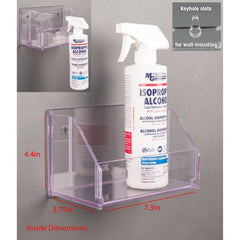 Poltex Inc Spray Bottle Holder Clear PETG Manual 1 Spray Bottle Wall Mount - M-1187509-4630 - Each