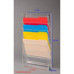 Poltex Inc HOLDER, FILE 6PCKT VERTICAL WALL