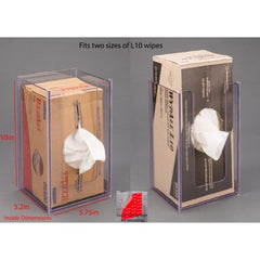 Poltex Inc Wipe Holder Clear PETG Manual Wypall Wipes VHB Tape Mount - M-1187545-3778 - Each