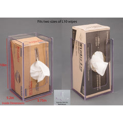 Poltex Inc Wipe Holder Clear PETG Manual Wypall Wipes Wall Mount - M-1187546-1696 - Each