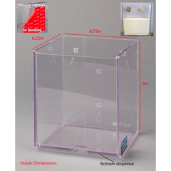 Poltex Inc Wipe Dispenser Clear PETG Manual Wypall L40 1/4 Fold Wipes VHB Tape Mount - M-1187551-3869 - Each