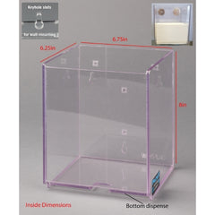 Poltex Inc Wipe Dispenser Clear PETG Manual Wypall L40 1/4 Fold Wipes Wall Mount - M-1187552-4956 - Each