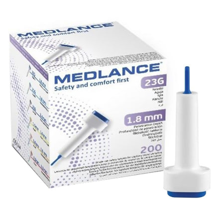 HTL-STREFA Lancing Device Medlance® Safety Lancet Needle 1.8 mm Depth 23 Gauge Twist and Pull