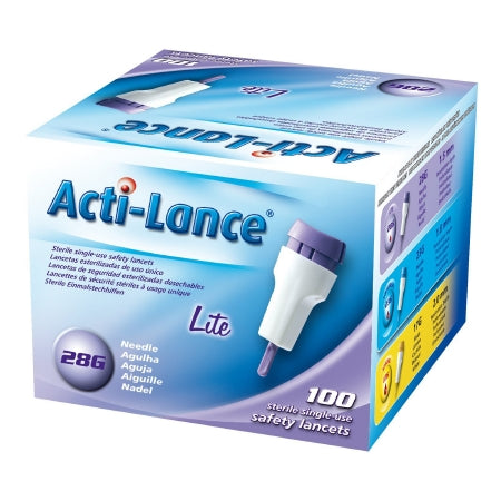 HTL-STREFA Lancet Acti-Lance® Lite Acti Lance Needle 1.5 mm Depth 28 Gauge Push Button