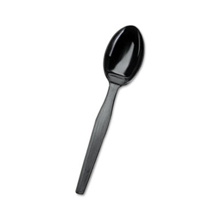 Dixie® SmartStock Plastic Cutlery Refill, Spoons, 6", Series-O Mediumweight, Black, 40/Pack, 24 Packs/Carton