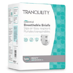 Principle Business Enterprises Unisex Adult Incontinence Brief Tranquility® Essential 2X-Large Disposable Heavy Absorbency - M-1188957-3854 - Case of 32