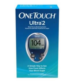 LifeScan Blood Glucose Meter OneTouch Ultra® 2 5 Seconds Results Stores up to 500 Results No Coding Required