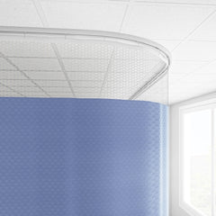 Imperial Fastener Company CURTAIN, CUBICLE ANTIMICROBIALSUMMIT/BLU MOON 92"X216" D/S