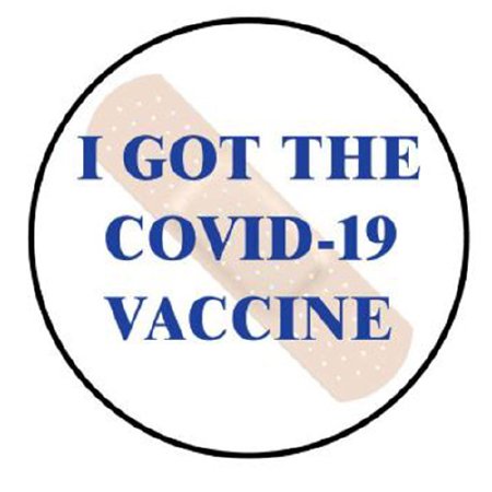 United Ad Label 380 Stickers I Got the Covid-19 Vaccine Sticker 3/4 Inch Diameter