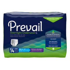 First Quality Unisex Adult Absorbent Underwear Prevail® Overnight Pull On with Tear Away Seams Disposable Heavy Absorbency - M-1189993-2494 - Case of 56