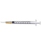 Becton Dickinson Insulin Syringe with Needle PrecisionGlide™ 1 mL 26 Gauge 1/2 Inch Detachable Needle Without Safety