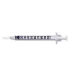 Becton Dickinson Insulin Syringe with Needle Micro-Fine™ 1 mL 28 Gauge 1/2 Inch Attached Needle Without Safety