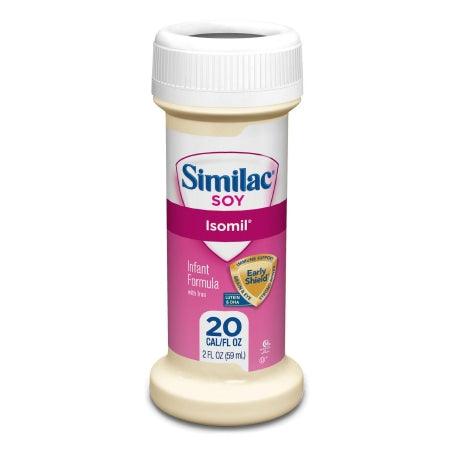 Abbott Nutrition Inf Similac® Soy Isomil® 20 2 oz. Bottle Liquid Ready to feed 2FL OZ Case of 48 - Axiom Medical Supplies