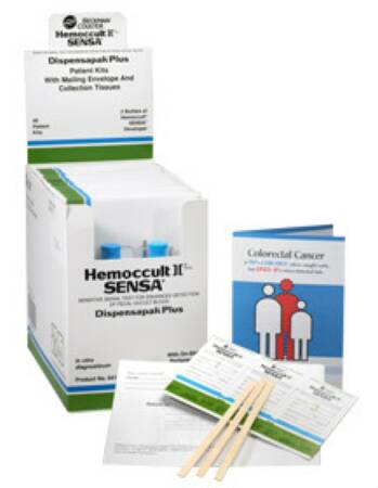 Hemocue Rapid Test Kit Hemoccult® Sensa® Dispensapak™ Plus Colorectal Cancer Screening Fecal Occult Blood Test (FOBT) Stool Sample 40 Tests