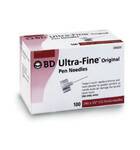 Becton Dickinson Insulin Pen Needle Ultra-Fine III™ 29 Gauge 1/2 Inch Length Without Safety