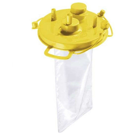 Bemis Healthcare Suction Canister Liner Quick-Fit™ 1500 mL Yellow Lid M-1199202-1504 | Case of 50