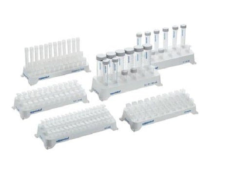 Eppendorf North America Benchtop Test Tube Rack 36 Place 1.5 mL / 2 mL Tube Size White - M-1131409-2254 - ST/1