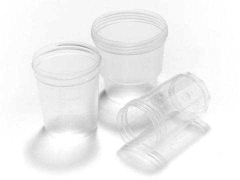 Caplugs Specimen Container Polypropylene 150 mL (5 oz.) Without Closure Unprinted NonSterile - M-937029-3625 - Case of 500