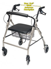 Graham-Field 4 Wheel Rollator Lumex® Walkabout Burgundy Wide Aluminum Frame - M-842788-626 - Each