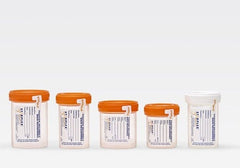 Starplex Scientific Corporation Specimen Collection Cup with Temperature Strip Starplex® 53 mm Opening Polypropylene 90 mL (3 oz.) Screw Cap Patient Information Sterile - M-980736-2616 - Case of 400