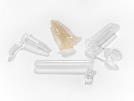 Caplugs Microcentrifuge Tube Plain 1.5 mL Without Color Coding Snap Cap Polypropylene Tube - M-904920-3211 - Each